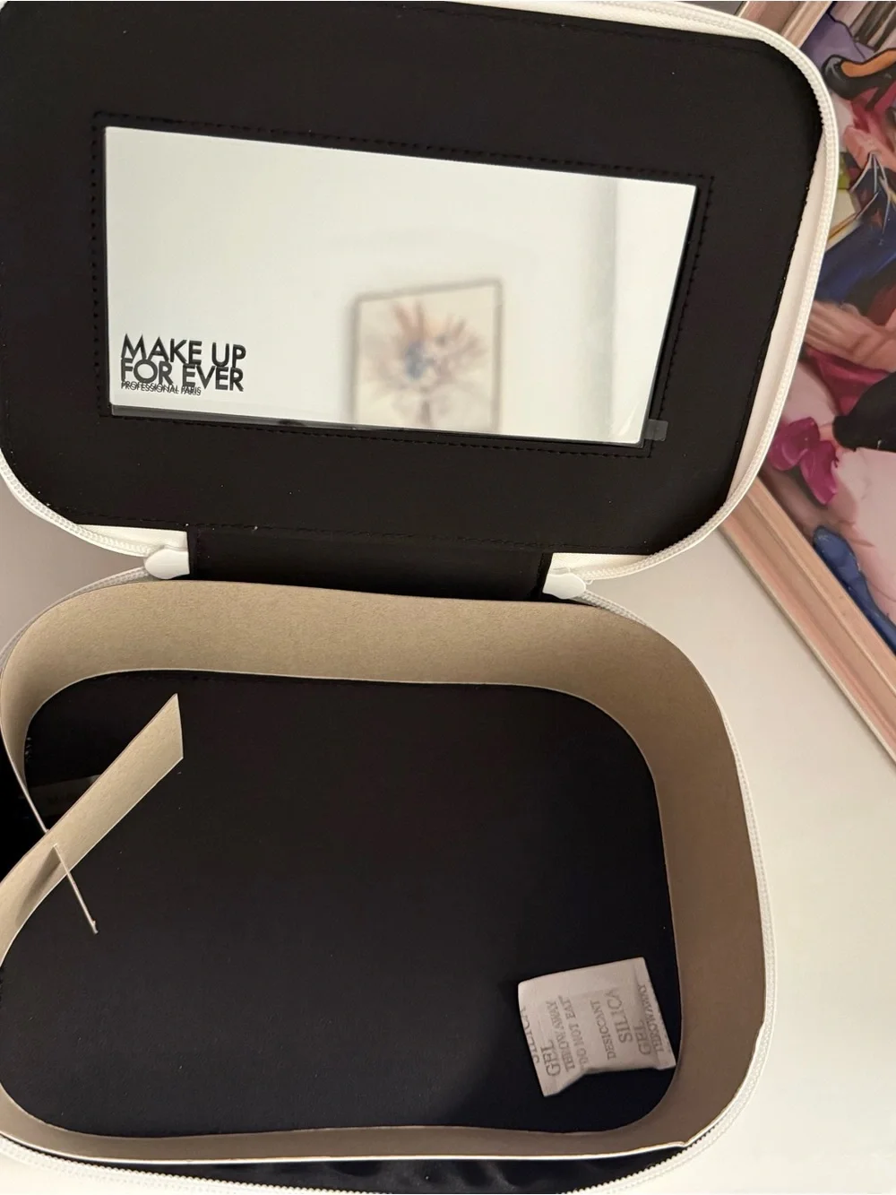 Makeup Forever White Cosmetic Travel Case